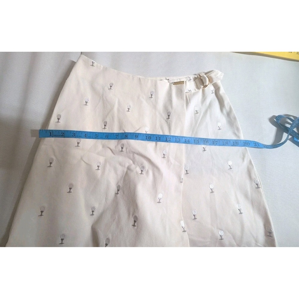 VTG St John Sport Skirt Skort Women Sz 10 Golf Embroidery Buckle Pockets - Picture 8 of 11